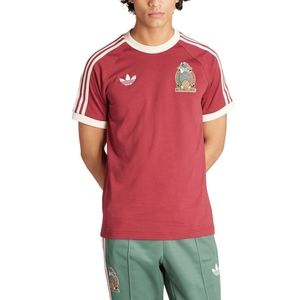 Men's adidas Originals Maroon Mexico National Team Raglan Three-Stripe T…